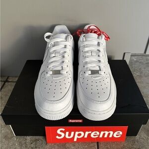 Nike White Women's Shoes with Red Accents